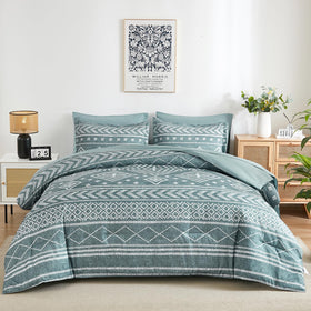 Yiran Boho Aztec pattern detail showcases intricate stripes for a chic look.