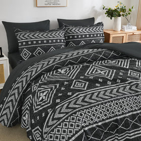 Yiran queen comforter set fitted sheet with 14 inch pocket