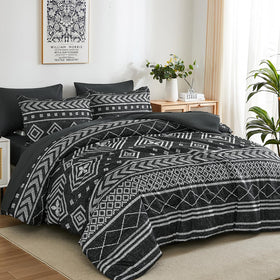 Yiran queen comforter set packaging displayed, ideal gift-ready presentation