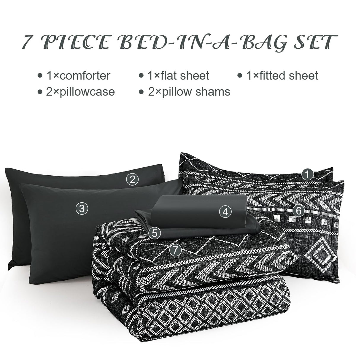 Yiran queen comforter set shams paired for complete bed set