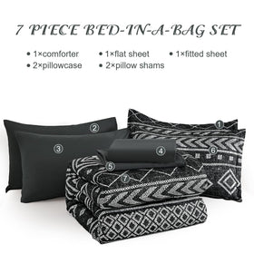 Yiran queen comforter set shams paired for complete bed set