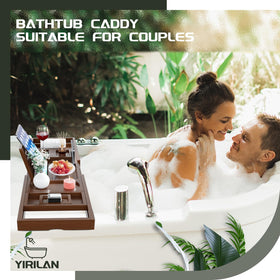 Yirilan bamboo tray with anti-slip stickers for stability