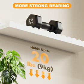Yirilan floating shelves with easy install hardware for quick setup.