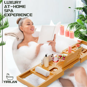 Yirilan bamboo tray is lacquered and water-resistant for long-lasting use.