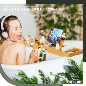 Yirilan tray offers two removable trays for organized spa essentials.