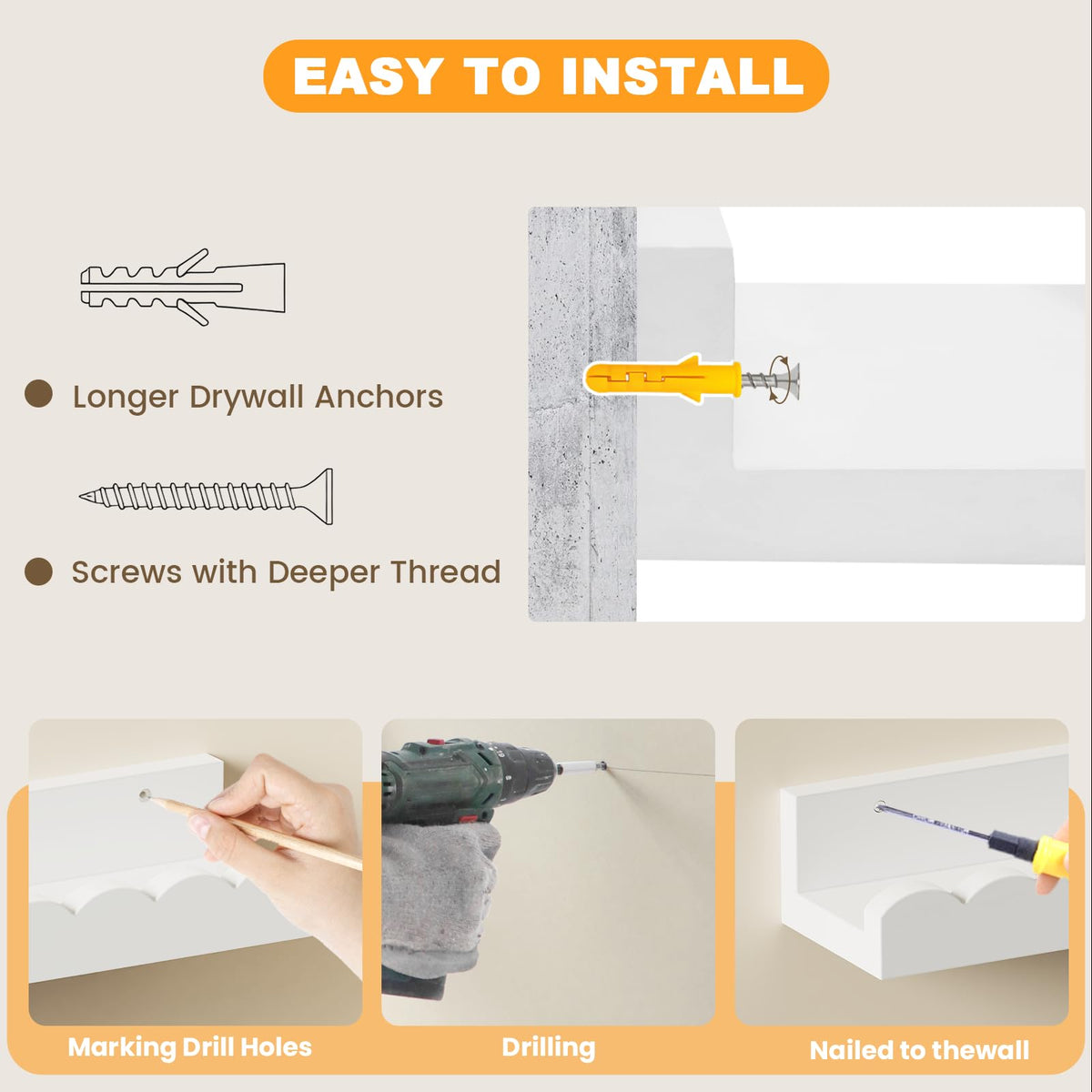 Yirilan safety-rounded corners reduce risk when reaching for items.