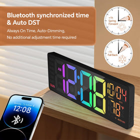 YISILE automatically adjusts DST and brightness for stress-free daily use