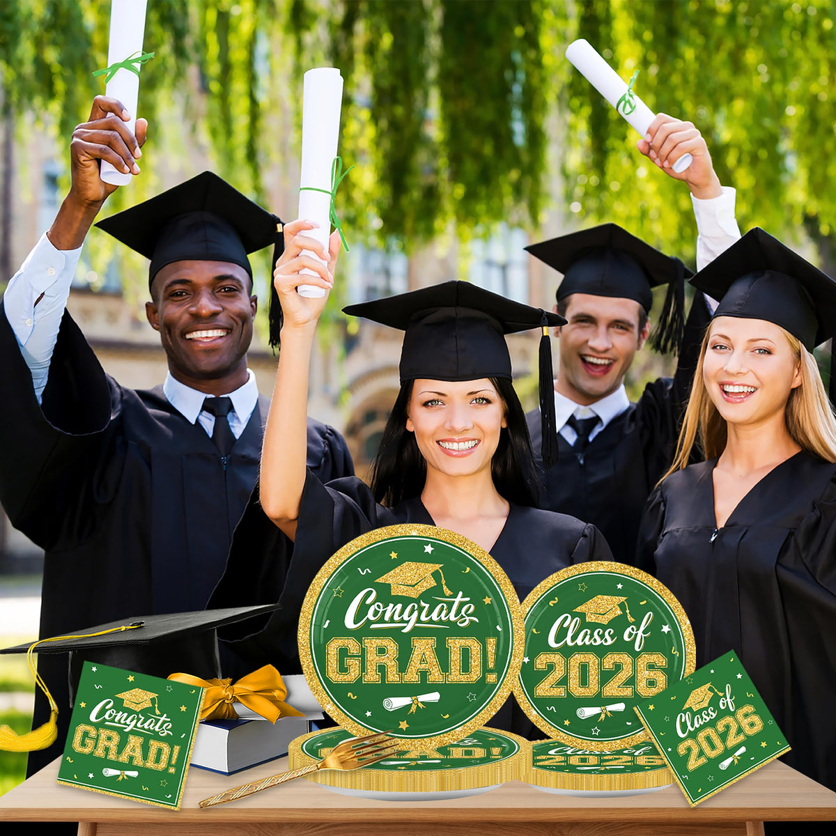 YISKUOPU class-of-2026-banner decor enhances photo moments and celebratory atmosphere