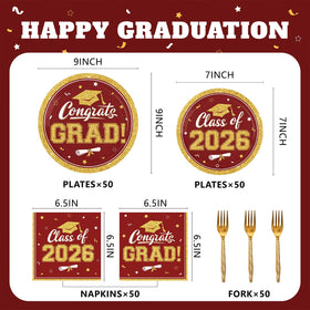 YISKUOPU graduation forks for easy party serving
