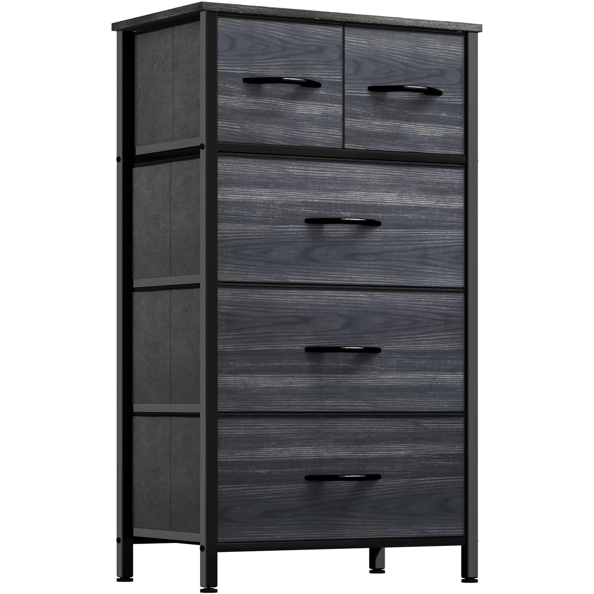 YITAHOME fabric dresser five-drawer top view showing ample bedroom storage