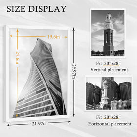 YiTanli two-pack back view with rotating buckles for easy photo replacement.