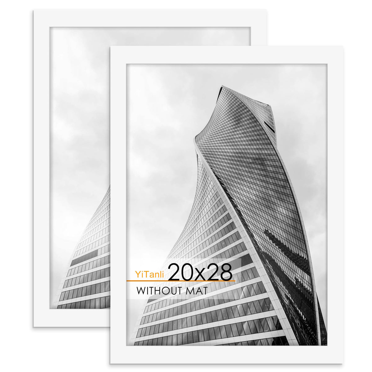 YiTanli 20x28 picture frame two-pack front view, ideal for posters and prints.