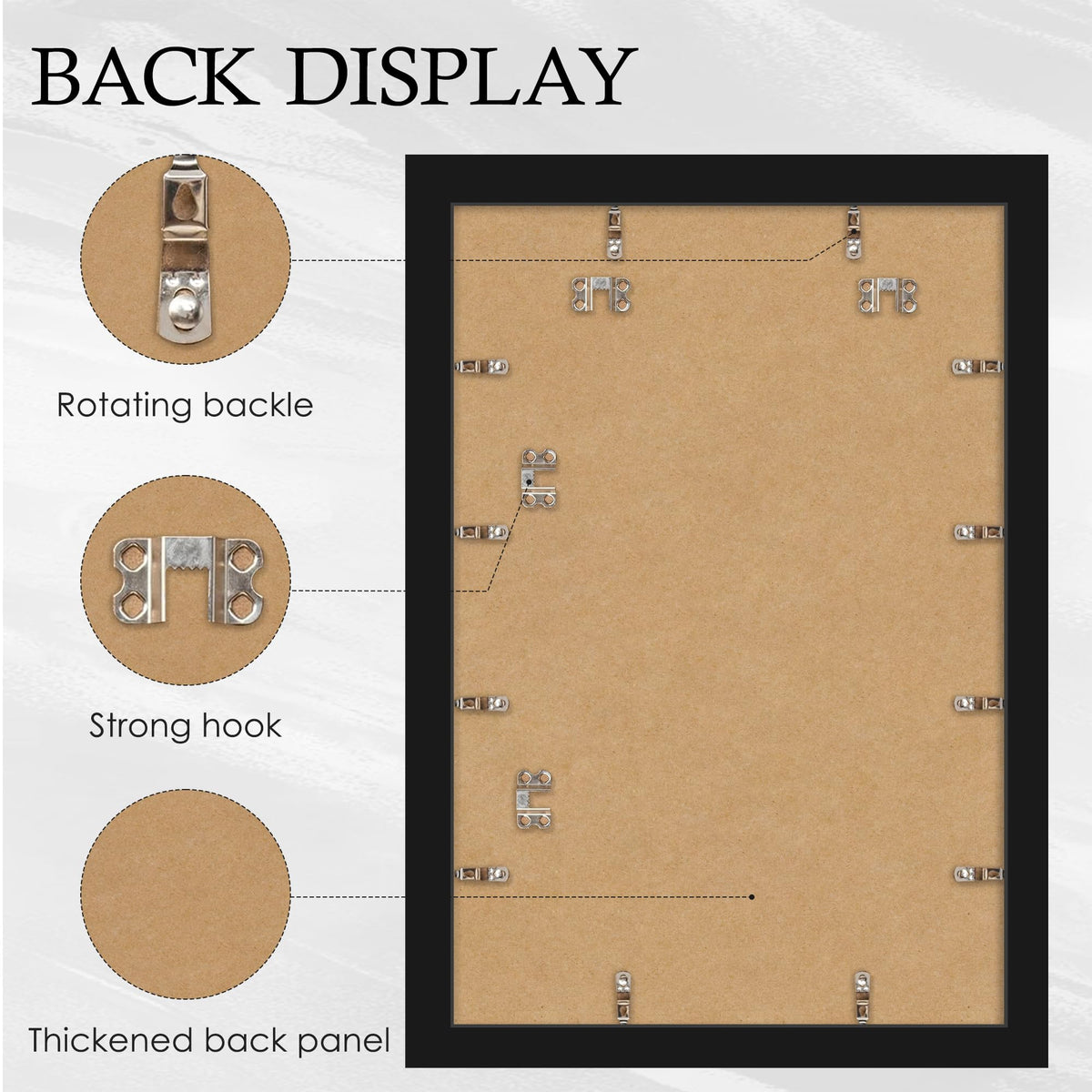 YiTanli 20x30 poster frame durable materials ensure long lasting display.