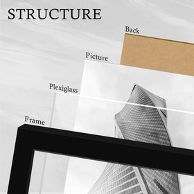 YiTanli 24x36 frame rotating buckle enables quick poster swaps