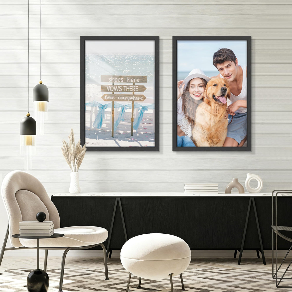 YiTanli poster frame texture detail conveys refined modern decor.