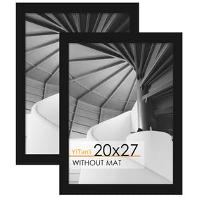 YiTanli puzzle frame 20x27 front view with sleek black border ideal for posters