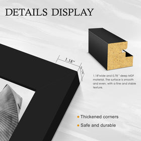 YiTanli hanging hardware enables vertical or horizontal wall mounting stability