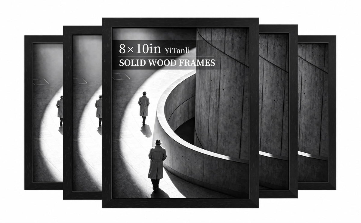 YiTanli solid wood 8x10 frame set with natural texture for elegant walls