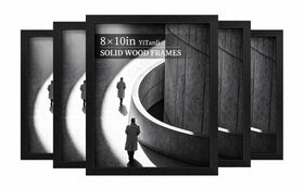 YiTanli solid wood 8x10 frame set with natural texture for elegant walls