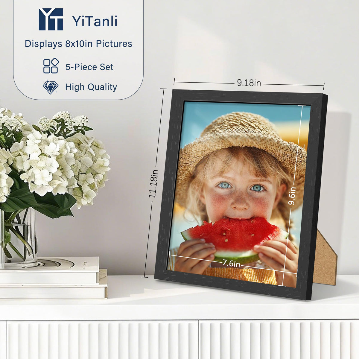 YiTanli wall mount and easel stand enable versatile display