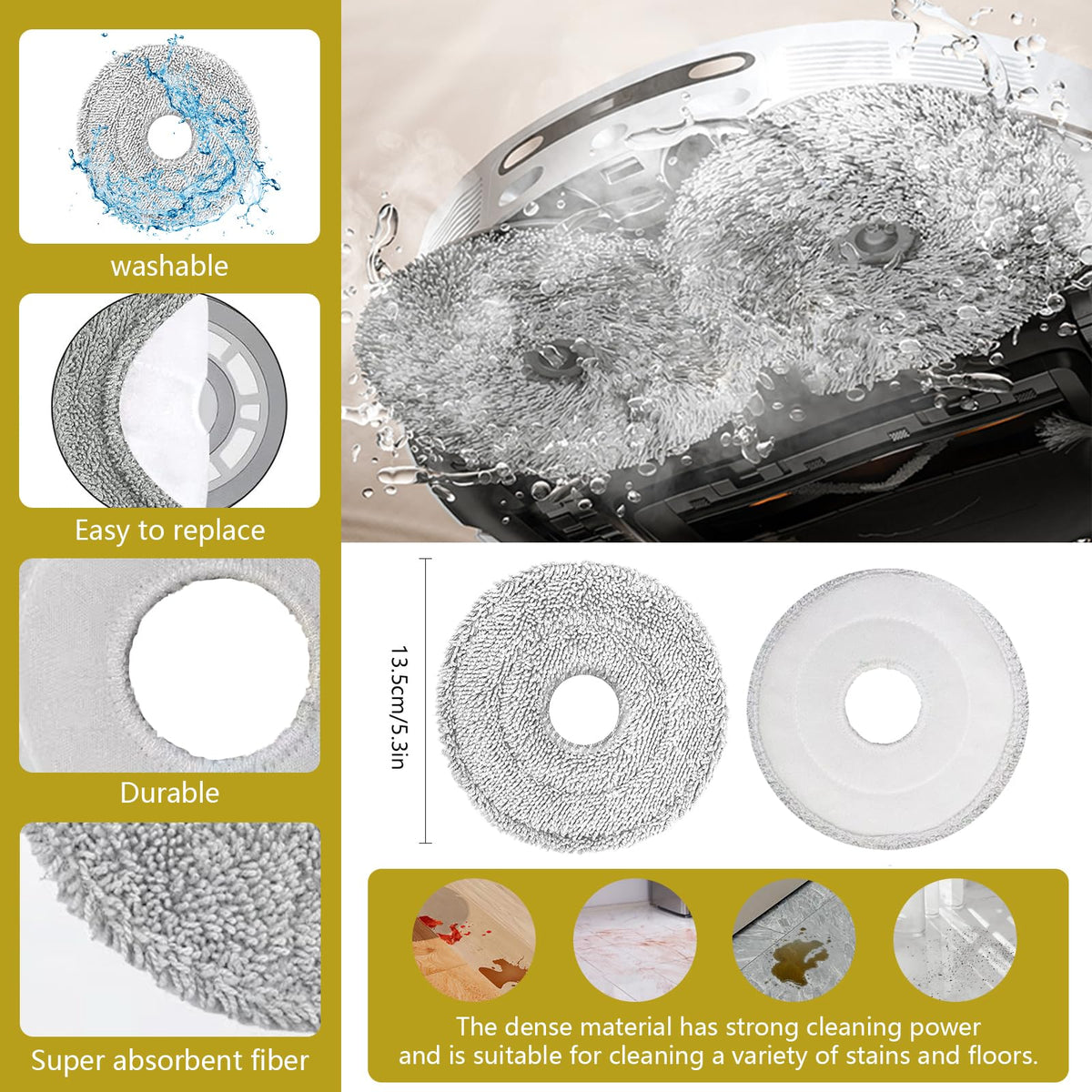 Yivy L20 Ultra cleaning wipes for sticky residue removal.