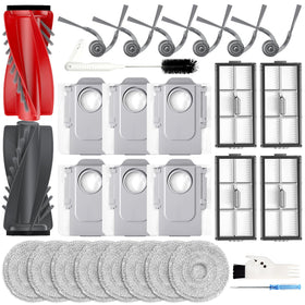 Yivy Saros 10R dual roller brushes capture hair and debris from all floor types.