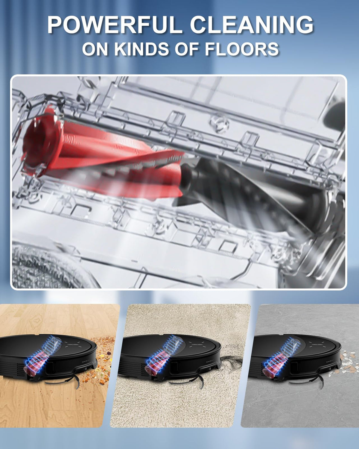 Yivy Saros 10R microfiber mop pads absorb dust and grease on sealed floors.
