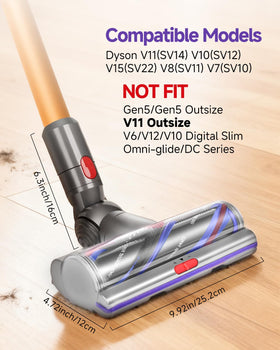 Yivy high torque head side view showing anti-tangle design for easy navigation