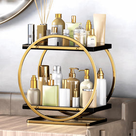 YIWANFW modern simple style tray blends with most vanities and dressing areas.