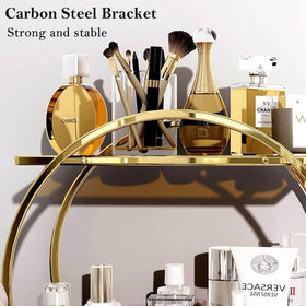 YIWANFW modern vanity decor in gold enhances room aesthetics.