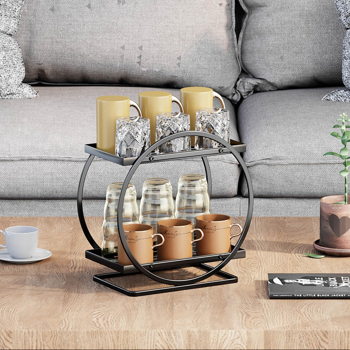 YIWANFW modern vanity shelf complements any decor while organizing essentials