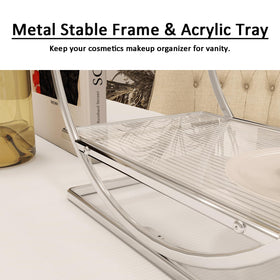 YIWANFW sleek vanity shelf adds organized beauty storage.