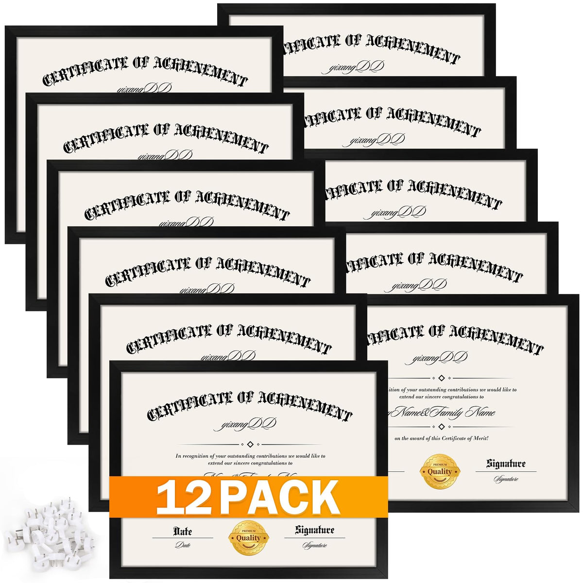 YixangDD diploma frame 8.5x11 with clear plexiglass for crisp protection.