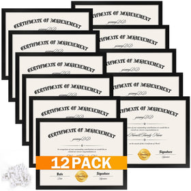YixangDD diploma frame 8.5x11 with clear plexiglass for crisp protection.