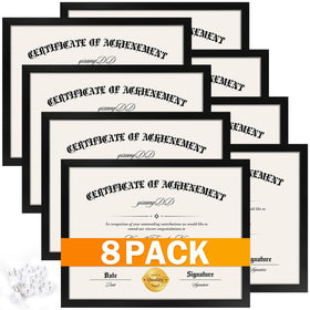 YixangDD diploma frame with clear plexiglass for wall display and protection.