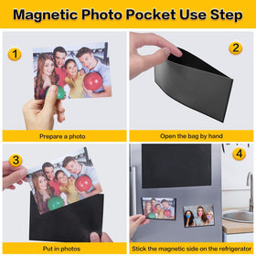 YixangDD easy clean magnetic frames for fridge displays