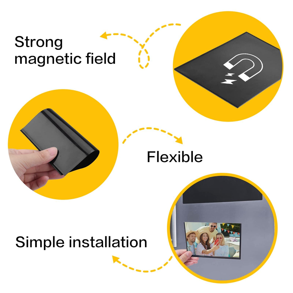 YixangDD scratch-proof magnetic frame keeps photos clean and intact.