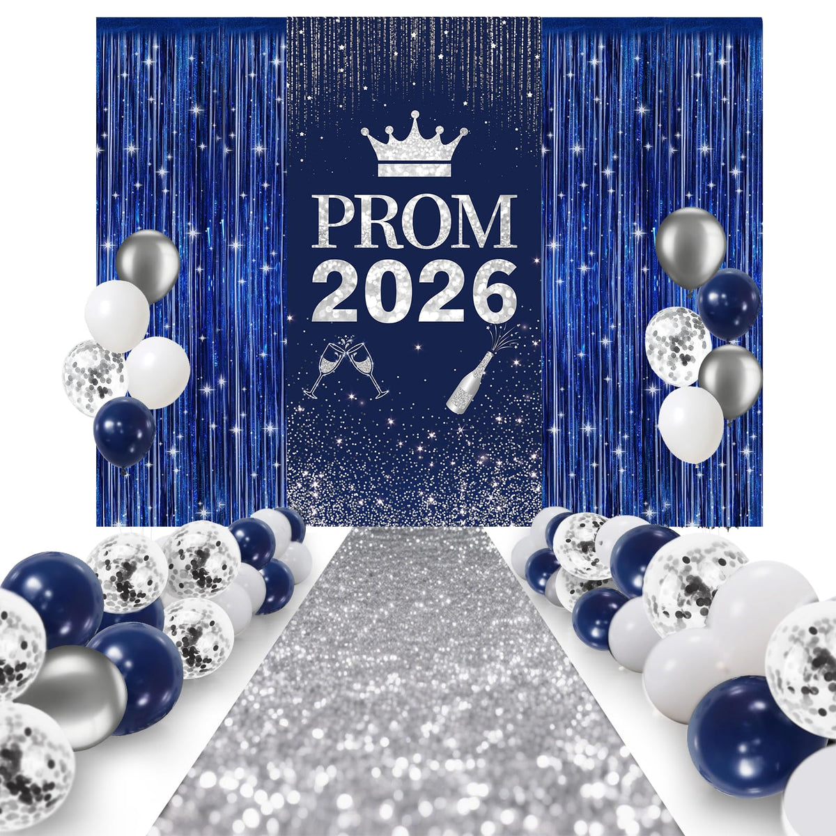 YIXAXKAO glitter runway rug for prom entrances adds a shimmering, stable walkway.