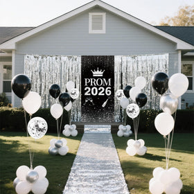 YIXAXKAO Prom 2026 door banner detail showcases bold Prom styling.
