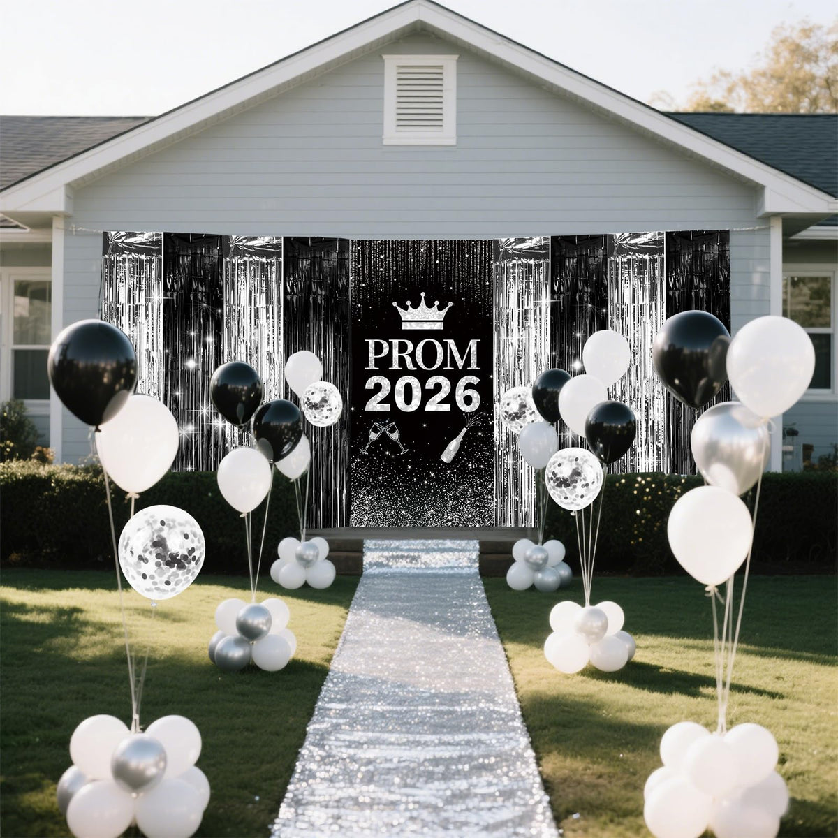 YIXAXKAO decor bundle is easy to set up for a smooth prom night