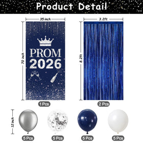 YIXAXKAO tinsel fringe curtain 8.2x3.3 ft creates a sparkling backdrop.