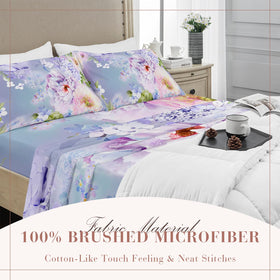YIYEA Queen Sheet Set in a tidy bedroom enhances calm aesthetics