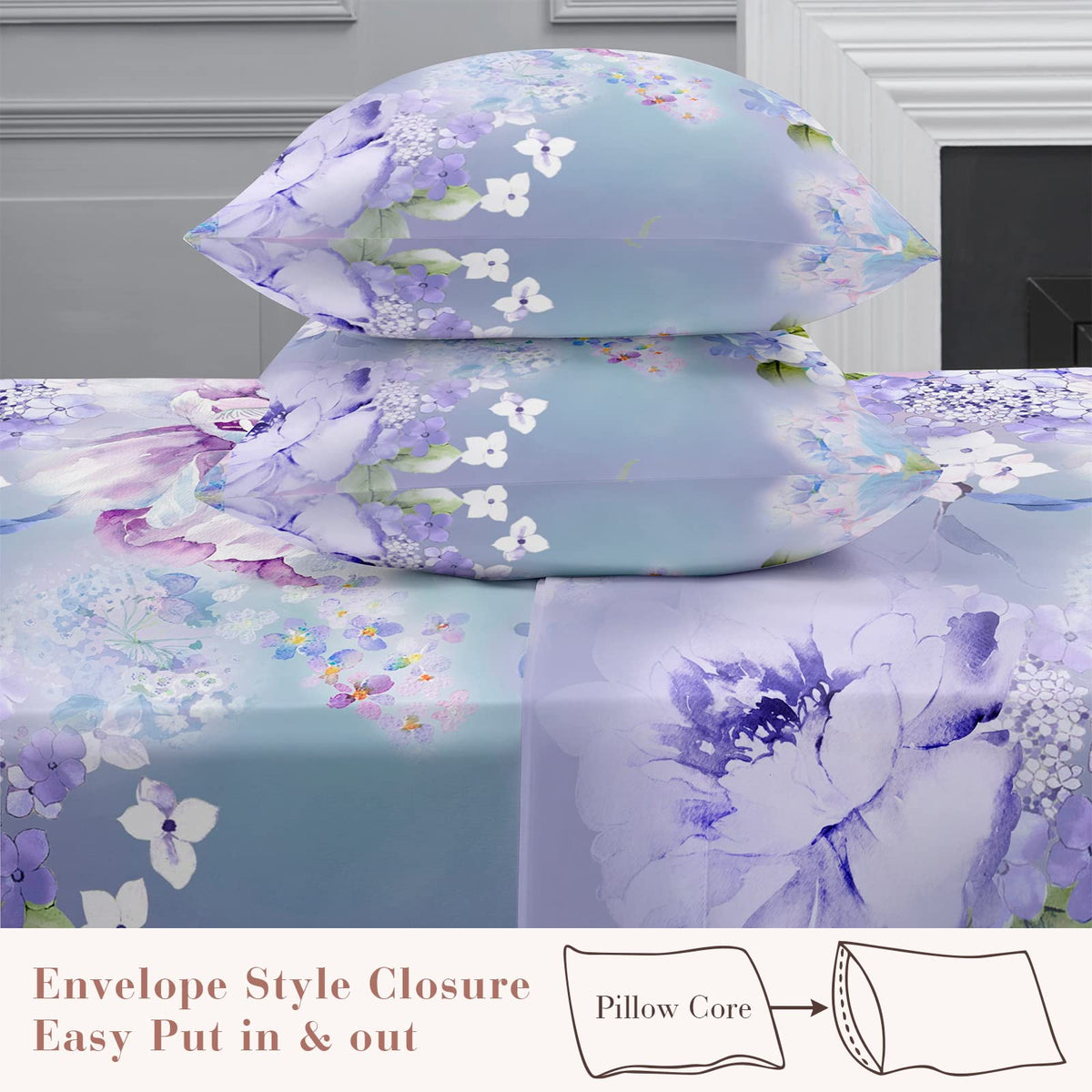 YIYEA Queen Sheet Set machine washable for easy care and durability