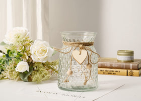 YJ Fake Flowers with Vase eucalyptus detail adds natural contrast
