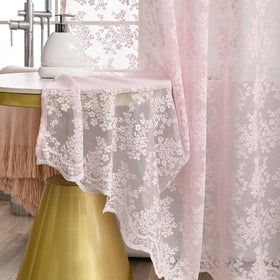 Curtain features 12 reinforced holes for easy hanging