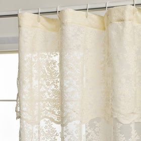 YJ YANJUN knitted floret lace detail adds vintage bathroom charm.