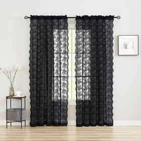 YJ YANJUN 84-inch panels frame a window with gentle light and privacy
