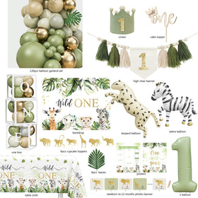 YJDFWAUT Wild One balloon box adds playful height to party décor