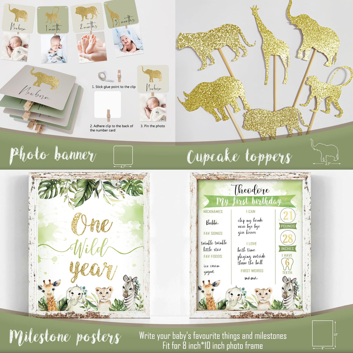 YJDFWAUT Wild One crown adds adorable baby keepsake flair