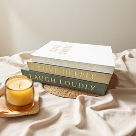 YKANYN decorative books set3 multi-size-display adapts to arranged layouts in seconds.